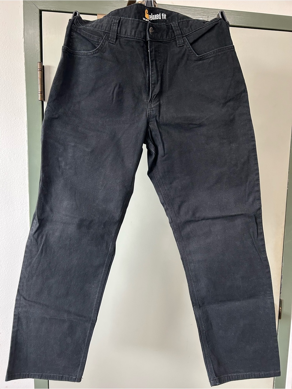 Carhartt Black Relaxed Fit Men’s Jeans